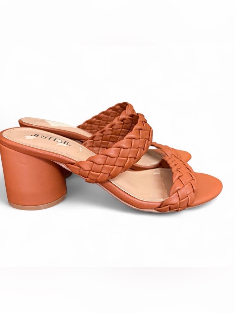 Women’s Braided Slide Sandals in Burnt Orange - JustFab